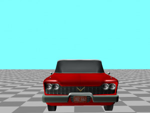1958 plymouth fury christine 3D मॉडल