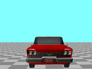 1958 plymouth fury christine 3D Model