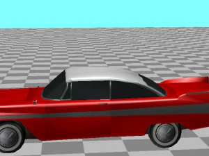 1958 plymouth fury christine 3D Model
