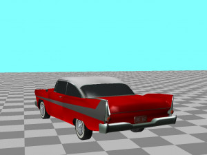 1958 plymouth fury christine 3D मॉडल