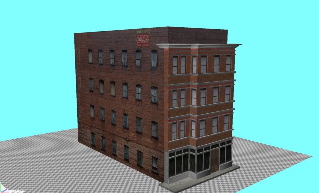 classic 30s building 1 3D 모델 .c4d .max .obj .3ds .fbx .stl .blend 