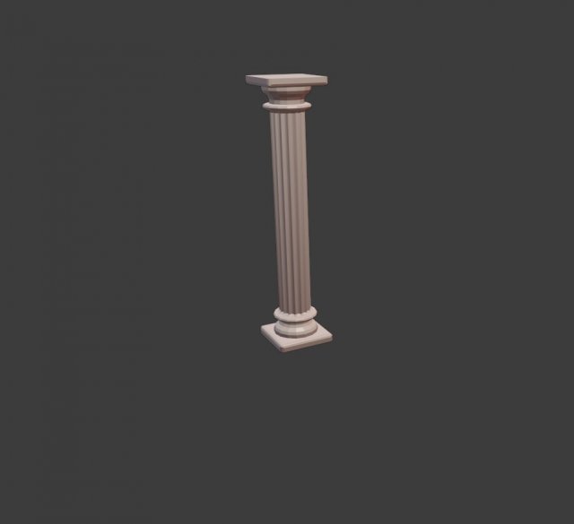 classic column - greek inspired 3D Model .c4d .max .obj .3ds .fbx .stl .blend 
