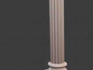 greek inspired half column 3D Model