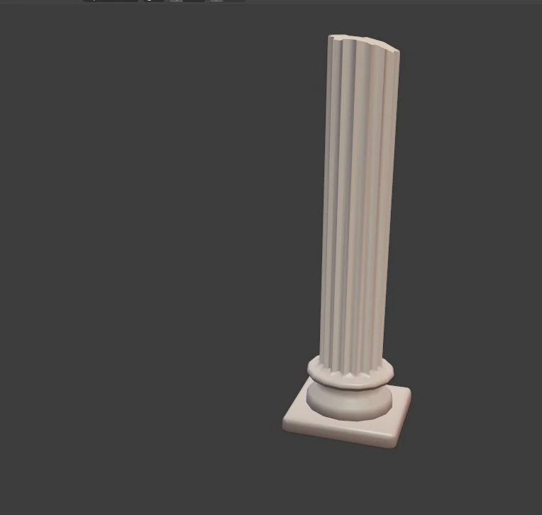 greek inspired busted column 3D Model .c4d .max .obj .3ds .fbx .stl .blend