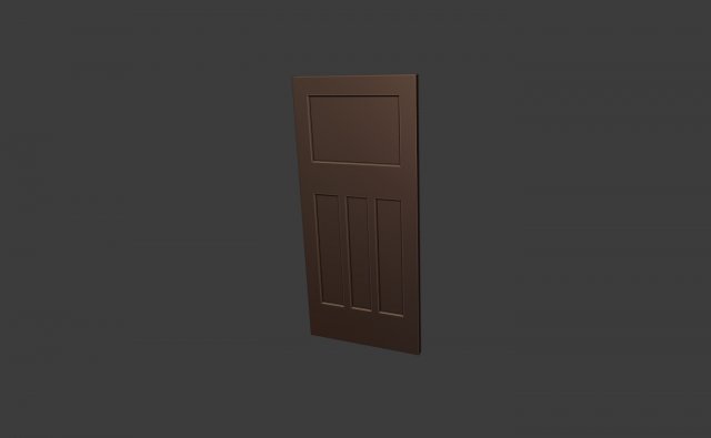 1920s door 1 3D Модель .c4d .max .obj .3ds .fbx .stl .blend 