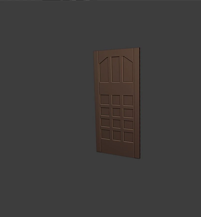 1920s door 2 3D Model .c4d .max .obj .3ds .fbx .stl .blend