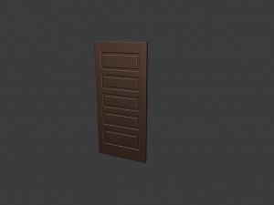 1920s five panel door 3D Model