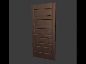 1920s five panel door 3D Model