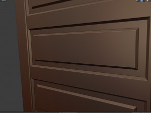 1920s five panel door 3D Model