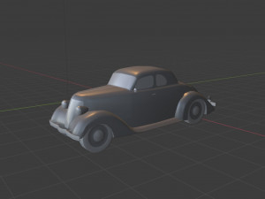 1936 f-o-r-d 5 window coupe 3D-Modell