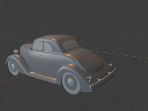1936 f-o-r-d 5 window coupe 3D Model