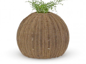 rattan pot planter 3D मॉडल