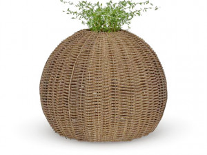 rattan pot planter 3D मॉडल