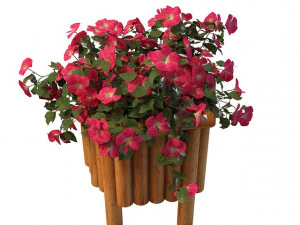 garden planter flowers 3D Model