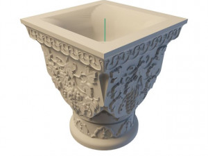 stone planter Model 3D