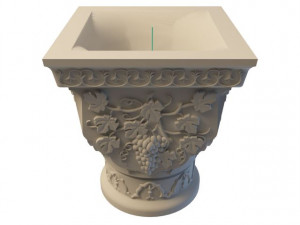 stone planter Model 3D