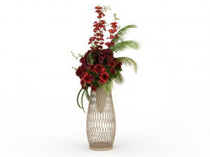 wedding flower arrangement 3D Model