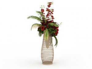 wedding flower arrangement 3D Model