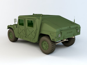 hmmwv hummer miliatry vehicle Model 3D