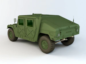 hmmwv hummer miliatry vehicle 3D Model