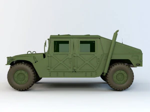 hmmwv hummer miliatry vehicle 3D Model