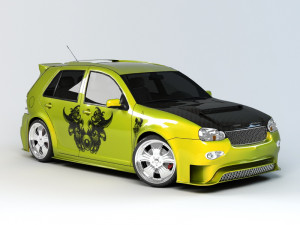 graffiti car 3Dモデル