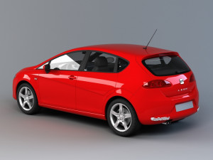 seat leon 3D 模型