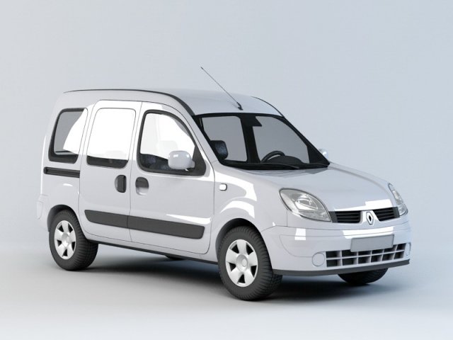 renault kangoo 3D Model .c4d .max .obj .3ds .fbx .stl .blend 