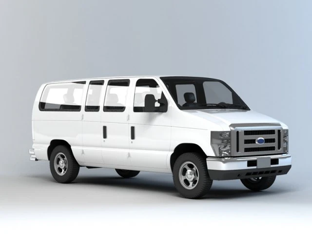 minibus 3D Model .c4d .max .obj .3ds .fbx .stl .blend