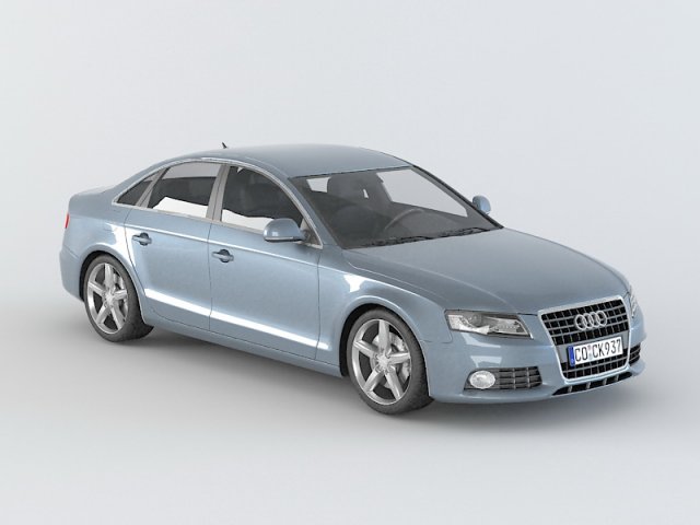 audi a4 Model 3D .c4d .max .obj .3ds .fbx .stl .blend 