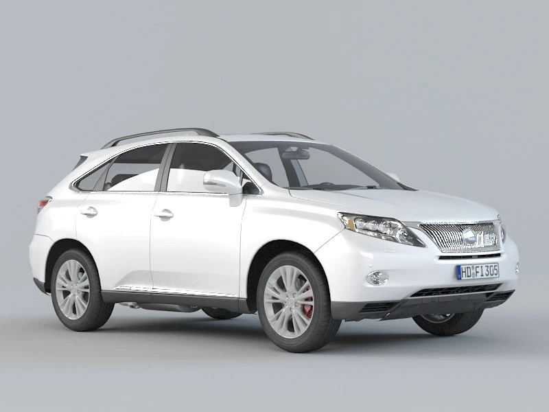 lexus rx 450h 3D Model .c4d .max .obj .3ds .fbx .stl .blend