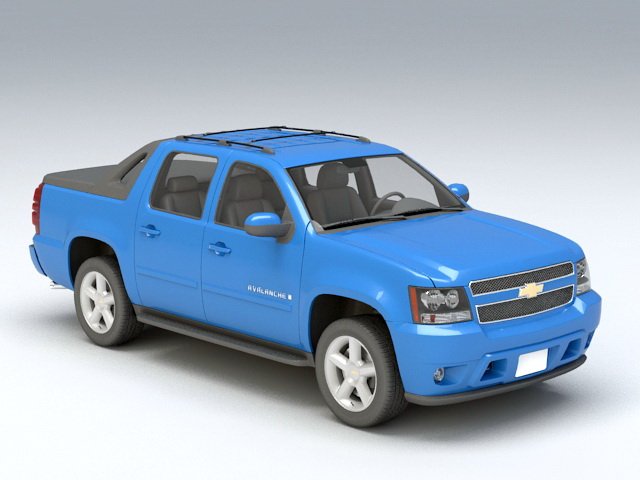 chevrolet avalanche 3D Model .c4d .max .obj .3ds .fbx .stl .blend 