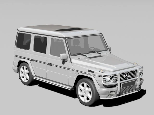 mercedes g500 3D Model .c4d .max .obj .3ds .fbx .stl .blend 