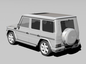 mercedes g500 3D 模型