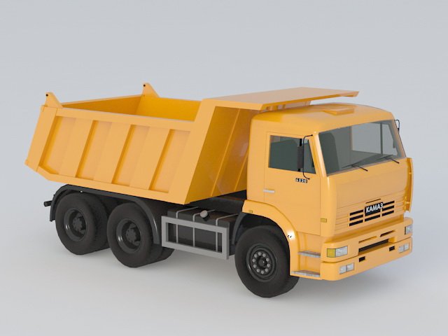 kamaz dump truck 3D-Modell .c4d .max .obj .3ds .fbx .stl .blend 