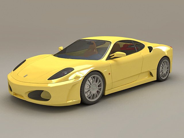 ferrari f430 3D Model .c4d .max .obj .3ds .fbx .stl .blend 