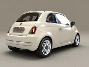 fiat 500 r 3D Model