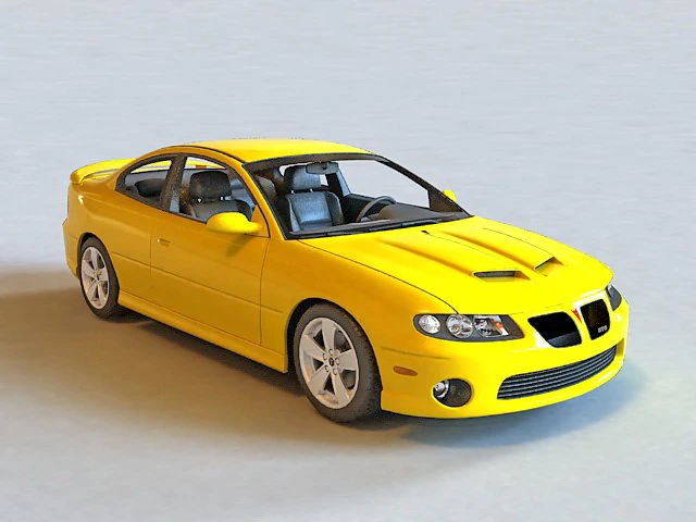 pontiac gto 2005 3D Model .c4d .max .obj .3ds .fbx .stl .blend 