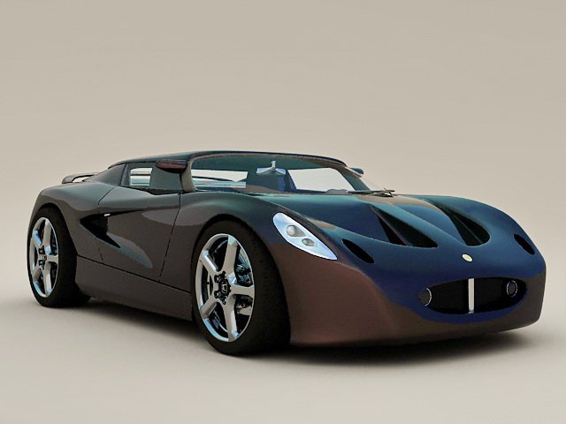 lotus roadster 3D Model .c4d .max .obj .3ds .fbx .stl .blend 