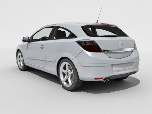 opel astra gtc Modelo 3D