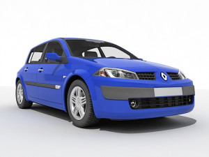 2009 Renault Megane 2 Phase 2 HQ Interior Etiketcilere Ozel Special Model  3D-Modell