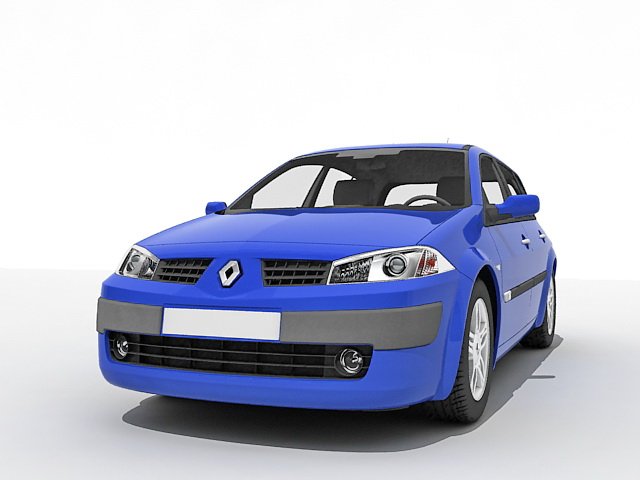 2009 Renault Megane 2 Phase 2 HQ Interior Etiketcilere Ozel Special Model  Modelo 3D in Sedán 3DExport