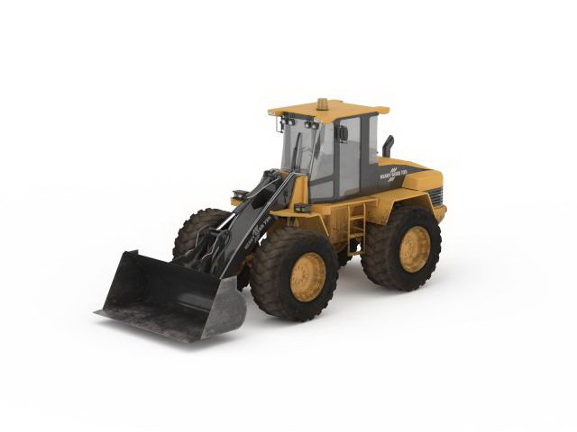 wheel loader 3D Model .c4d .max .obj .3ds .fbx .stl .blend 