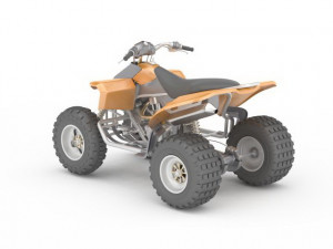 atv quad bike Modelo 3D