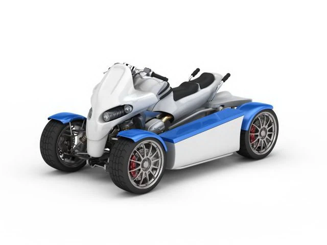 atv electric scooter 3D Model .c4d .max .obj .3ds .fbx .stl .blend 