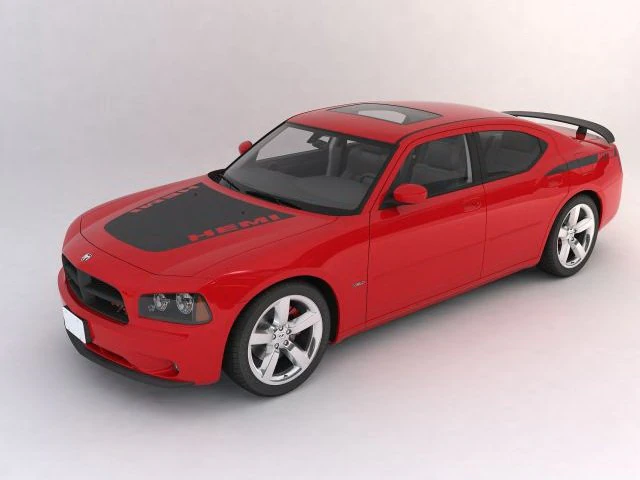 dodge charger 3D Model .c4d .max .obj .3ds .fbx .stl .blend 
