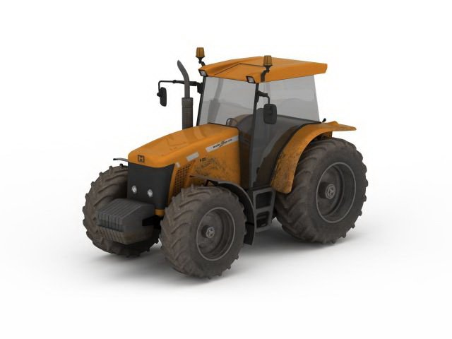 farm tractor 3D 모델 .c4d .max .obj .3ds .fbx .stl .blend 