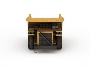 heavy duty dump truck Model 3D