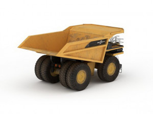 heavy duty dump truck Model 3D