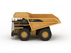 heavy duty dump truck Model 3D